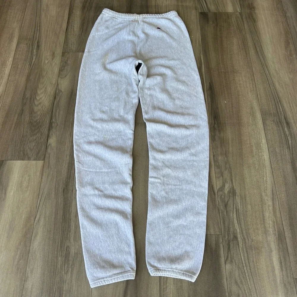 Champion Reverse Weave Sweatpants Mens Medium Gray Joggers C Logo 0880